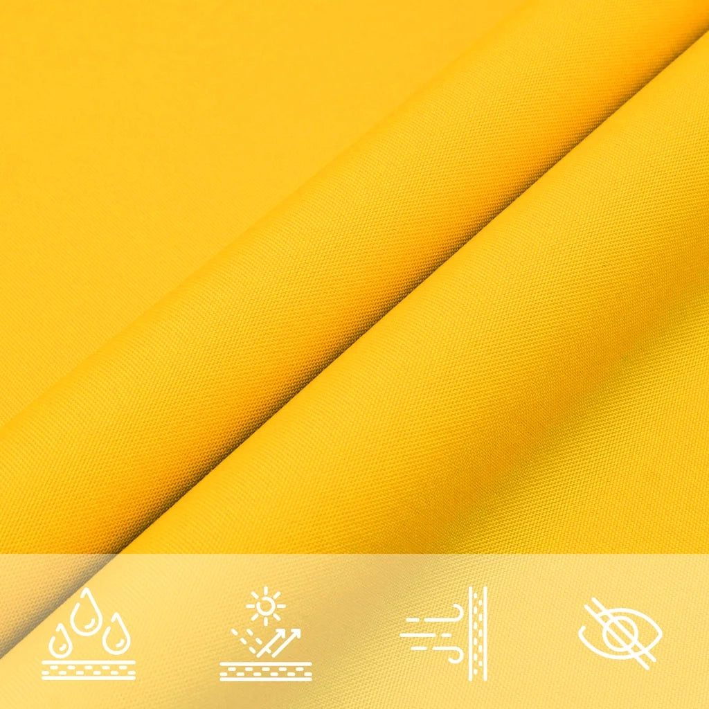 Parasole a Vela Oxford Rettangolare 2,5x5 m Giallo 135594