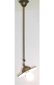 LAMPADARIO LAMPADA APPLIQUE TELESCOPICO ORIENTABILE PIATTO FERRO BATTUTO