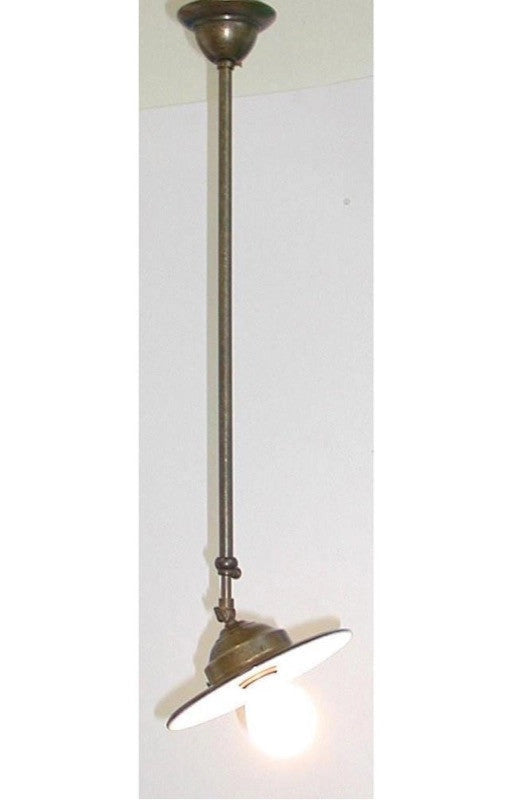 LAMPADARIO LAMPADA APPLIQUE TELESCOPICO ORIENTABILE PIATTO FERRO BATTUTO