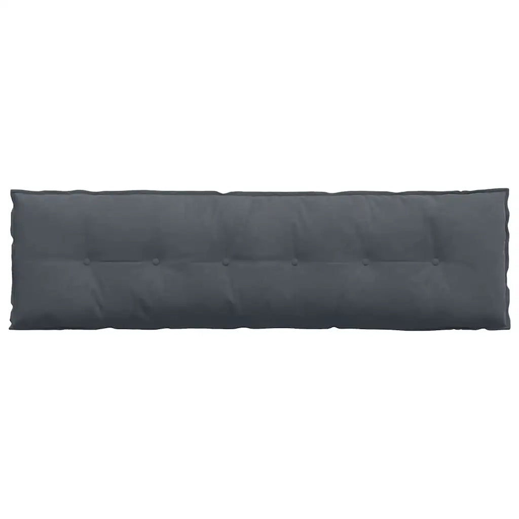 Cuscino per Schiena Grigio scuro 180 x 50 cm Tessuto in Cords 42014934