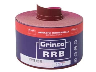 CARTA RESINATA AL CORINDONE RRB CON VELCRO- - grana 150 - 25 mt