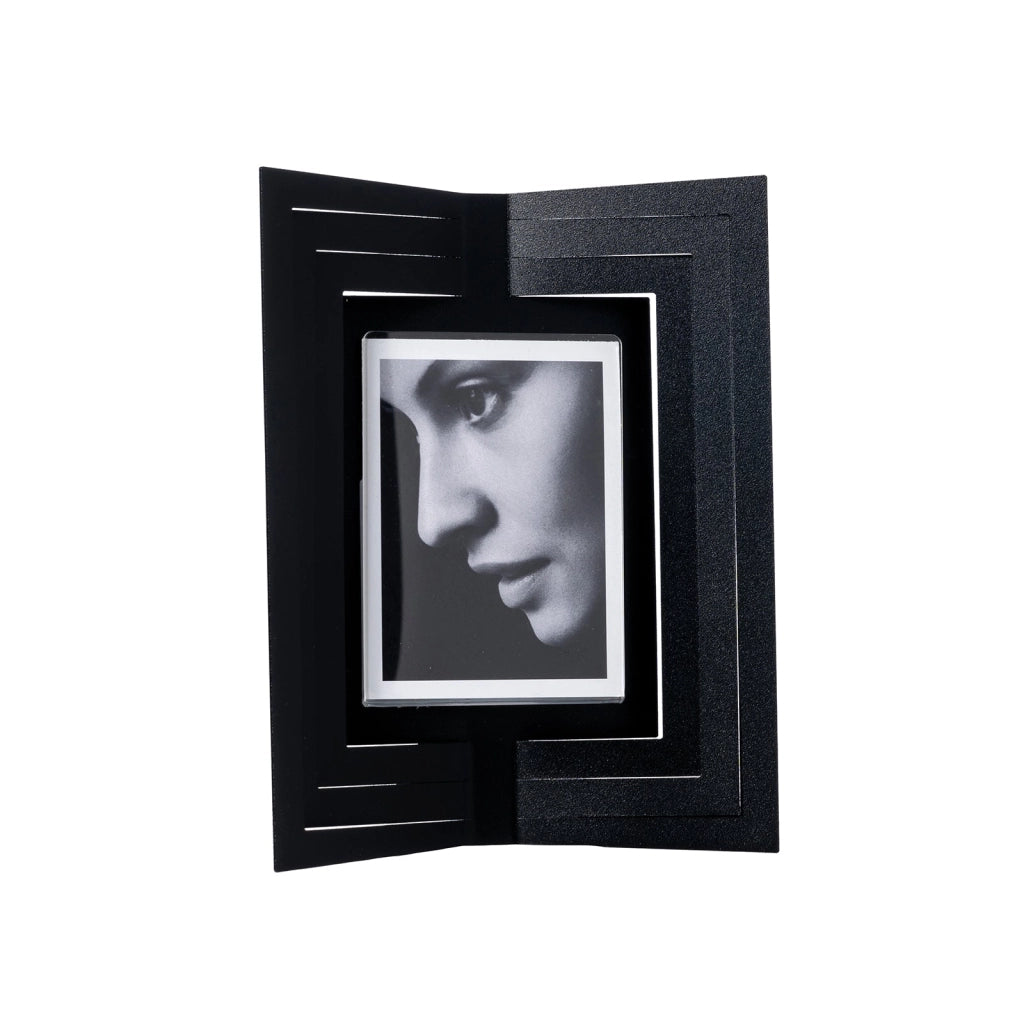 Portafoto di design Vibra piccolo Nero