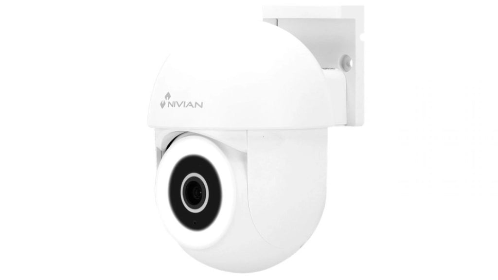 Telecamera Nivian Smart 2K<br />Wifi 2.4 GHz IP65  PT motorizzato Autotracking MicroSD Cloud<br />Compatibile con TUYA Smart Google NAlexa