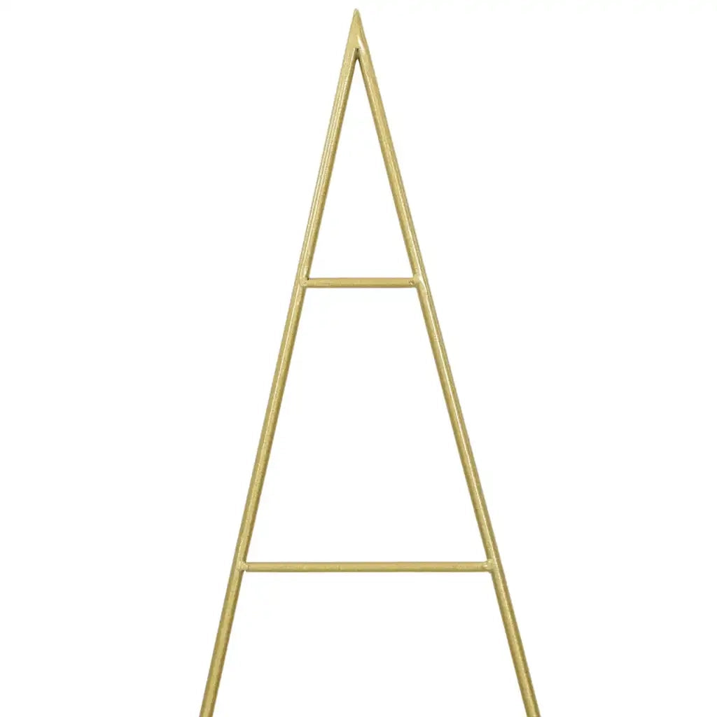 Albero di Natale | Decorazioni natalizie in metallo con supporto Oro 150 cm