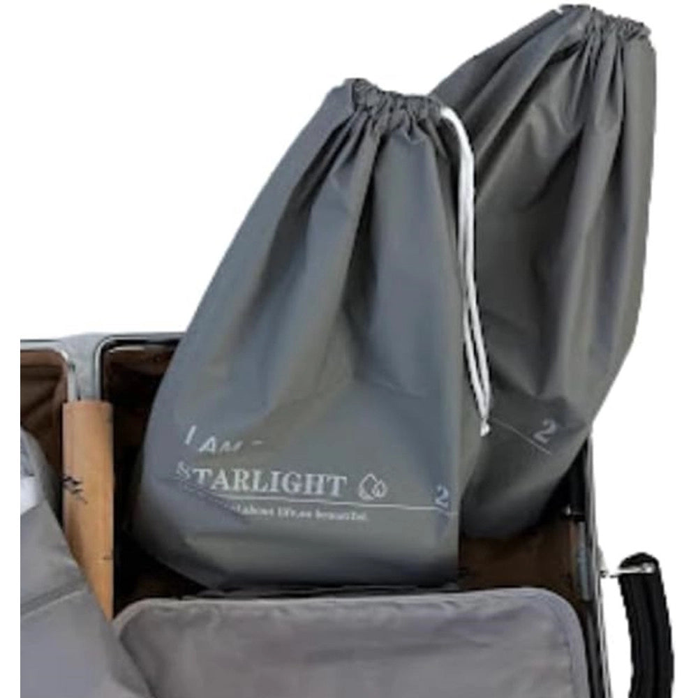 Trade Shop - Set 3 Organizer Viaggio Casa Borsa Impermeabile Organizzatore Valigia Grigio 30x40cm 87709 -