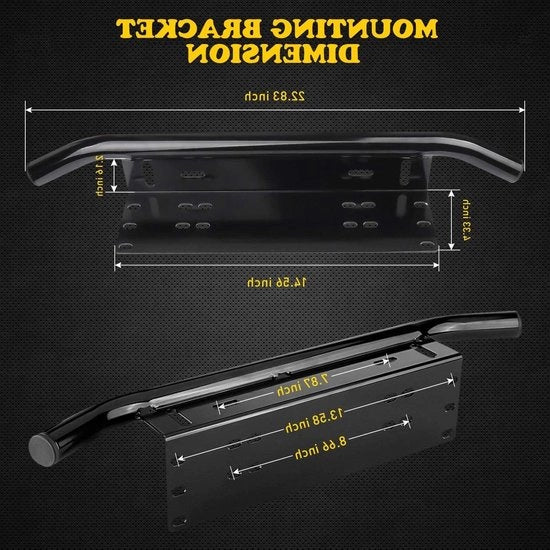 Montaggio Bull Bar Bumper Universale per LED Rilievo della Luce Anteriore e Luce di Marcia per Piastra di Montaggio