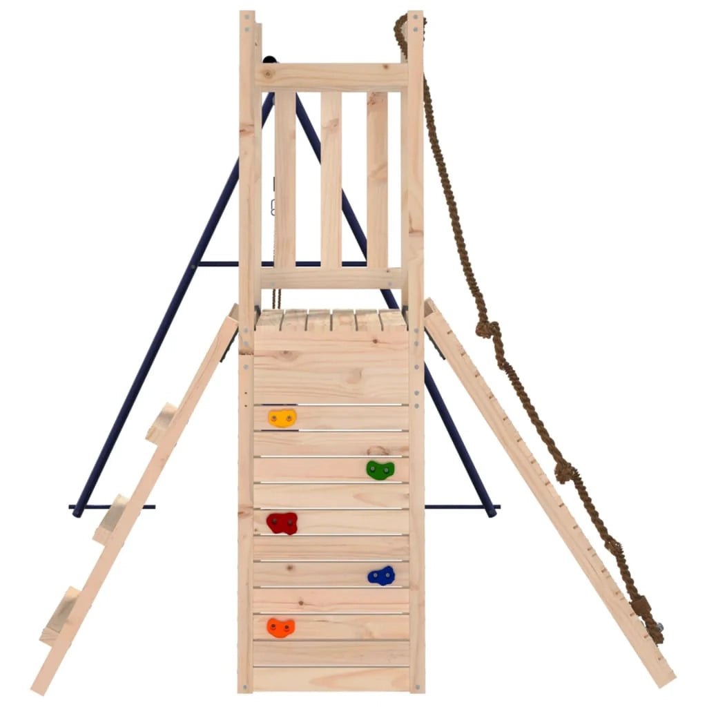 Parco giochi per esterni strutture per arrampicata robusti giochi da giardino 232 x 184 x 169 cm legno massiccio di pino 02_0004901