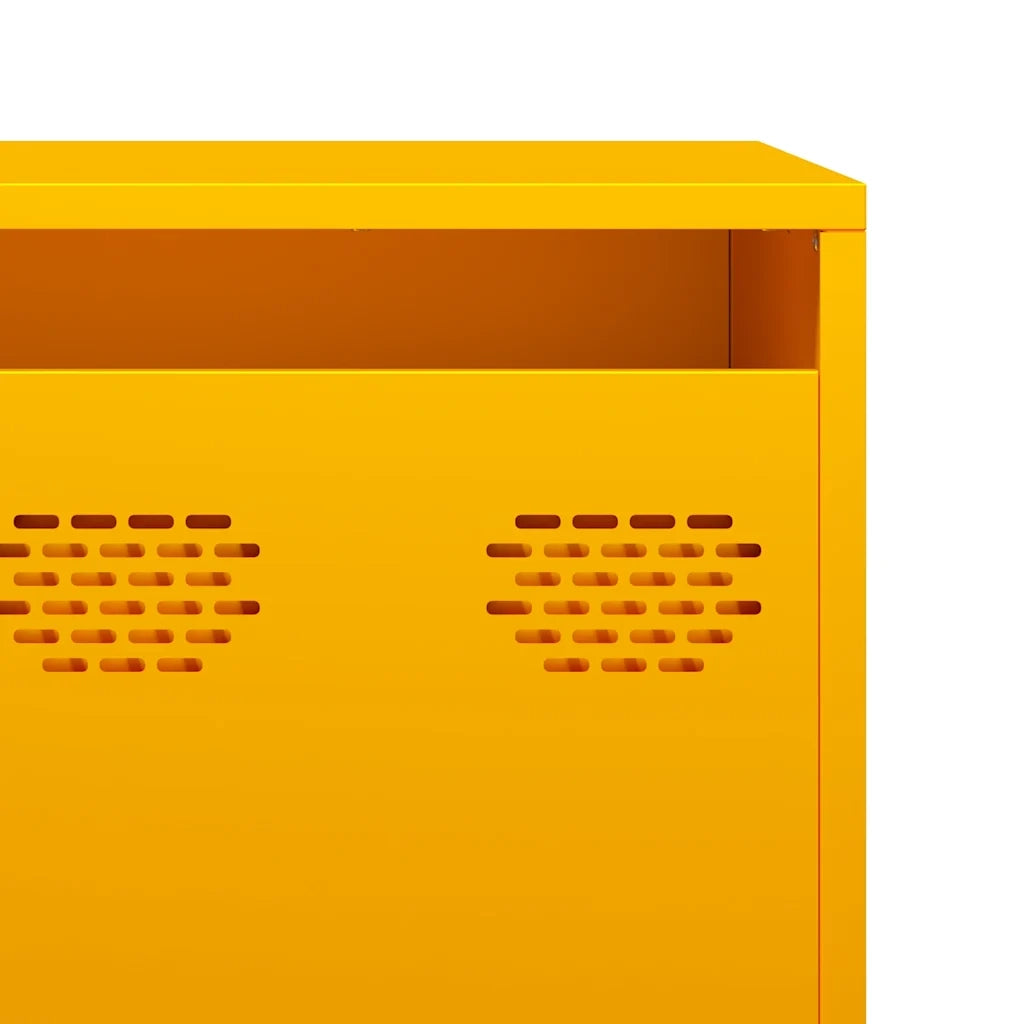 Mobile TV Giallo Senape 202x39x43,5cm Acciaio Laminato a Freddo 3307152