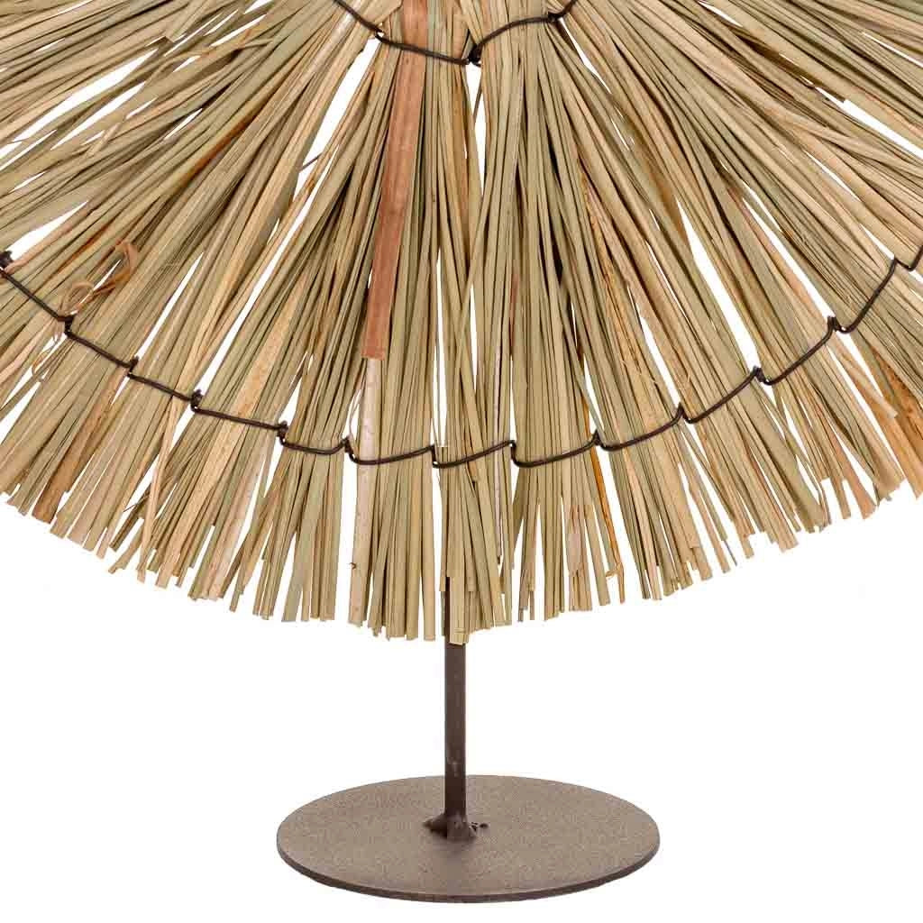 Figura decorativa in fibra naturale marrone 32x02x37h