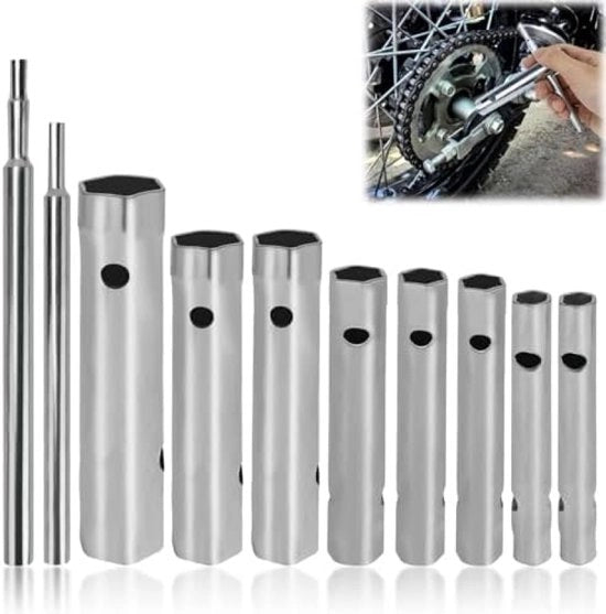 Set di chiavi a buis da 10 pezzi per uso professionale - 6-22 mm