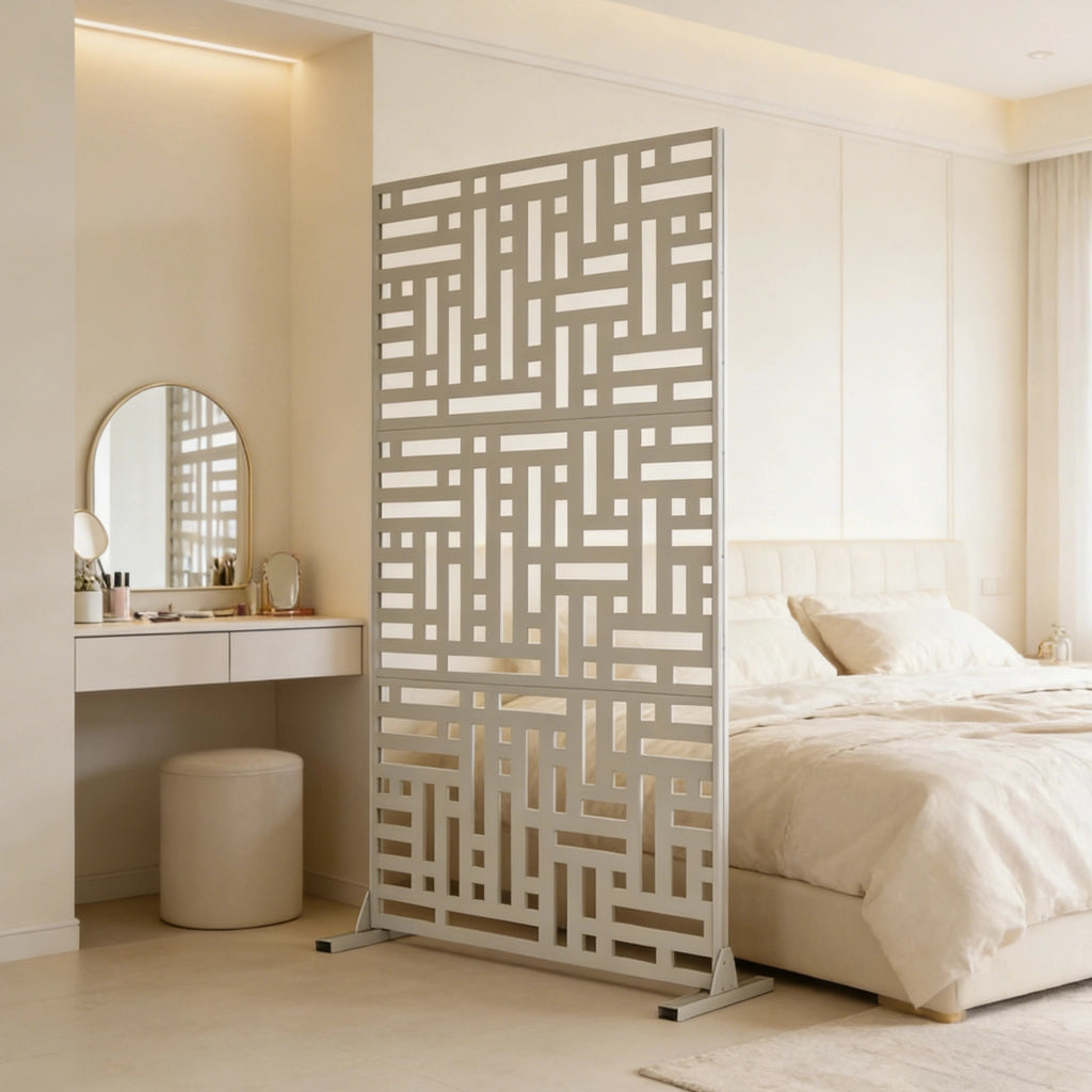 Pannello Divisorio Bernalda Struttura Traforata in Acciaio 180 x 90 cm Cachi casa.pro