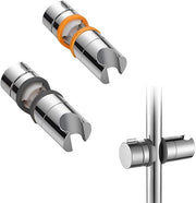 Set di supporti per doccia, 2 pezzi, supporti per doccia regolabili 18-25 mm, supporti per doccia rotativi 360°, per uso domestico, hotel, bagni pubblici