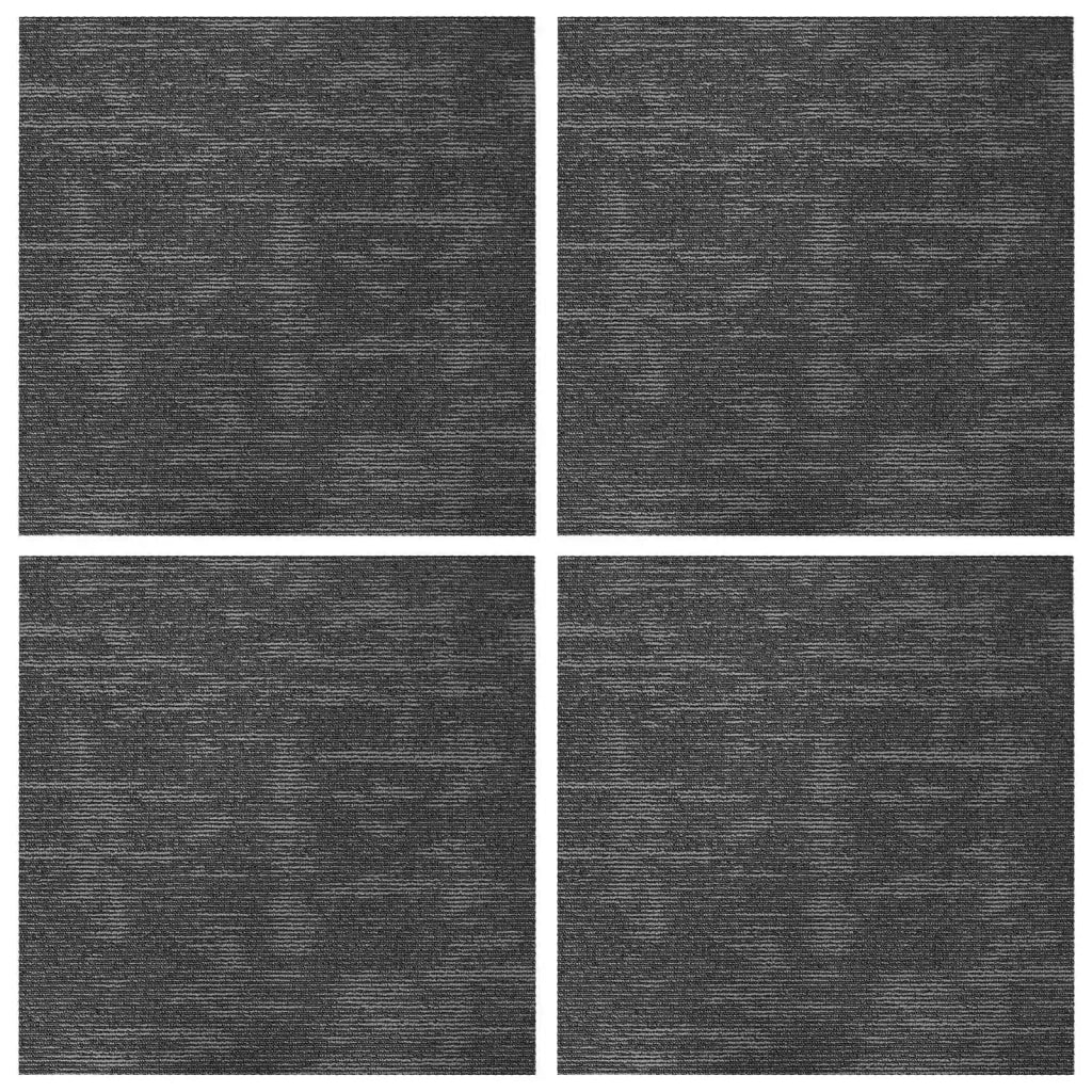 Piastrella per Tappeto Grigio Carbone 50 x 50 cm 4 pz CFW4796705