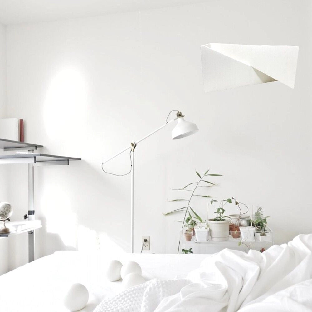 Applique da parete in gesso rettangolare doppia emissione attacco lampadine G9