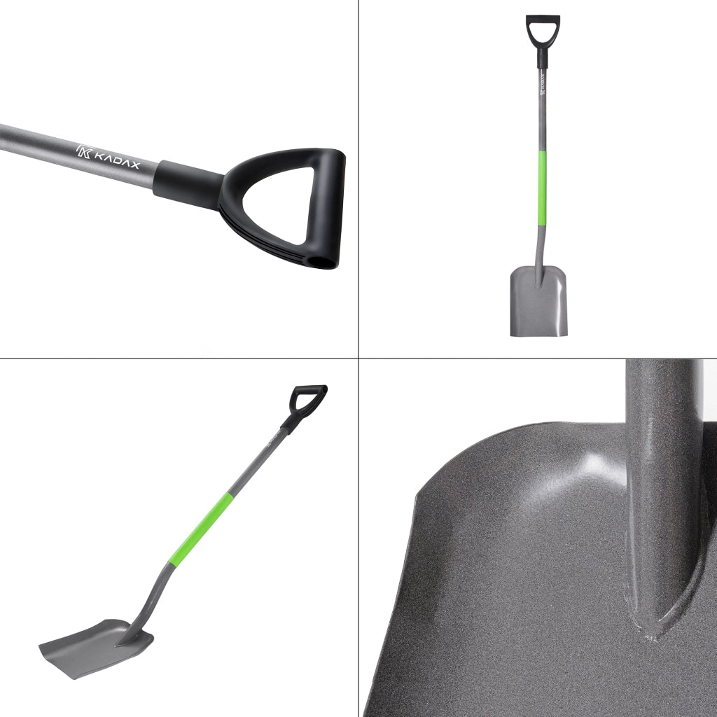 Pala da sabbia KADAX, pala per cereali, manico in metallo, manico in carbonio, 123 cm