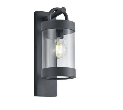 Applique Parete Led Esterno Lanterna Crepuscolare Antracite Sambesi GD Trio