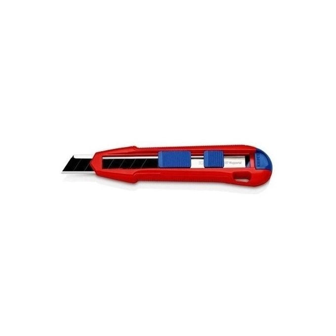Knipex 90 10 165 BK CutiX Taglierino Universale lama retrattile segmentata 18 mm impugnatura magnesio colore Nero