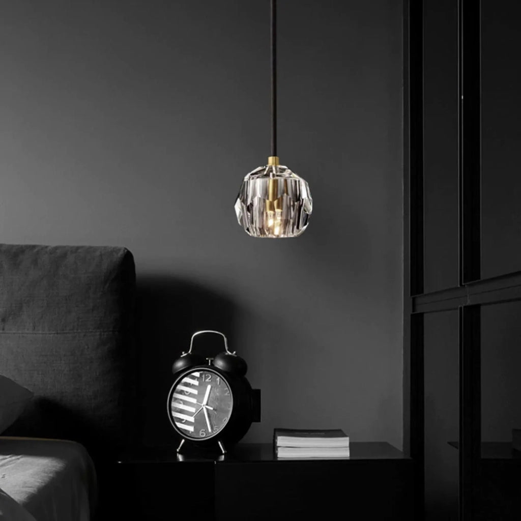 Lampada Da Soffitto Cristallo Black APP586-1CP