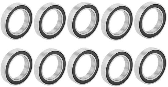 10 pezzi 6803-2RS gomma idraulico profondo foro cuscinetti a rulli 17 mm x 26 mm x 5 mm