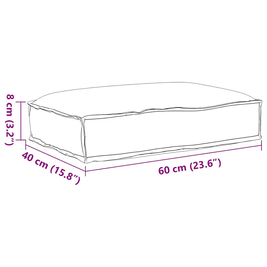Cuscino Foglia Motivo Foglia 60 x 40 x 8 cm Tessuto Oxford 42001616