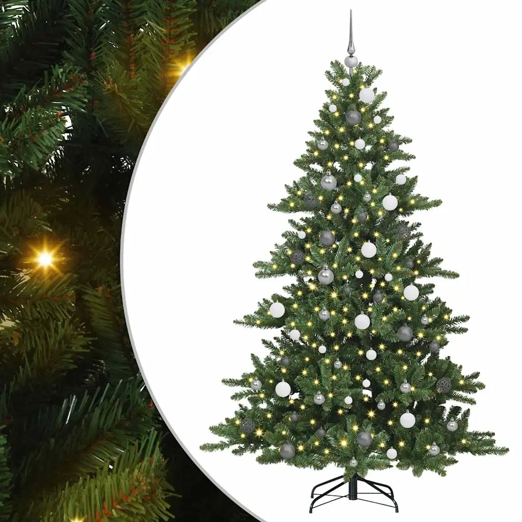 Albero di Natale Artificiale con Rami Pieghevoli Verde 210 cm 3397678