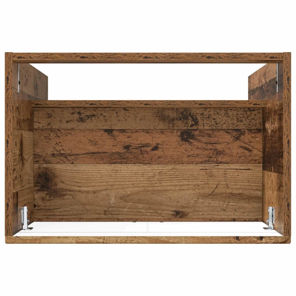 Mobiletto da bagno sotto il lavello Legno antico 890052