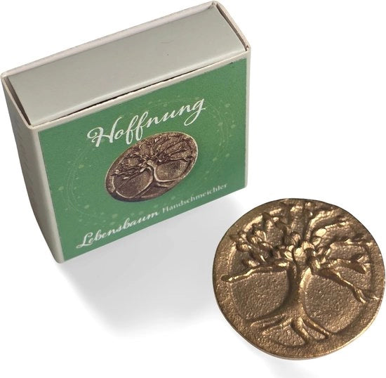 Pianta di felicità da giardino 3,8 cm con moneta di bronzo dorato, pianta di felicità regalo per compleanno, matrimonio, Natale come portafortuna spirituale