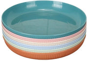 Tavolo da campeggio 6 pezzi - 23 cm - tavolo da pranzo - tavolo riutilizzabile - ondeggiante - resistente al microonde - resistente al lavastoviglie