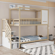 Letto a castello funzione sicurezza legno 90x200 cm