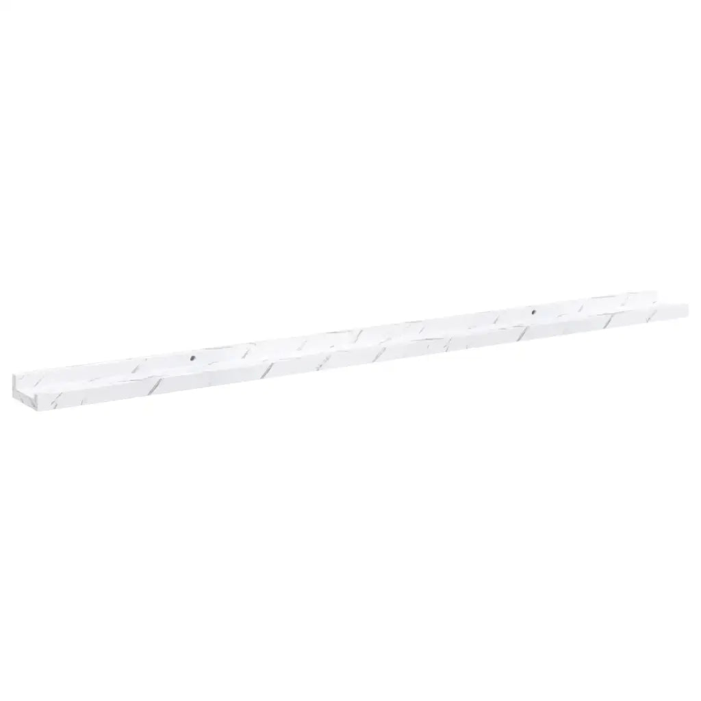 Scaffale da parete 4 pz Marmo Bianco 115 x 9 x 3 cm