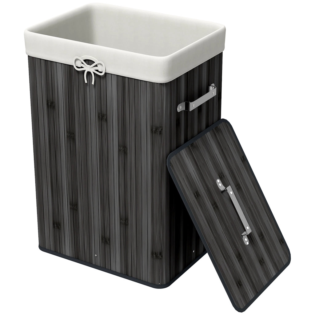 Cesto per Biancheria ¨C zephmum ¨C 40x30x60 cm Grigio Scuro