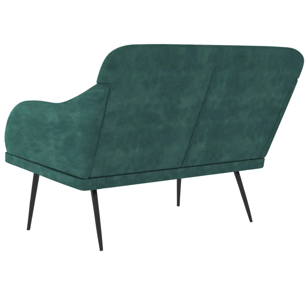 Panca/panca in velluto verde scuro 110 x 76 x 80 cm 02_0010630