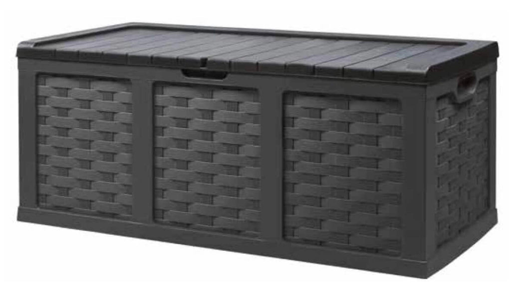 CASSAPANCA RATTAN STYLE XXL IN PLASTICA WICKER DI COLORE MARRONE