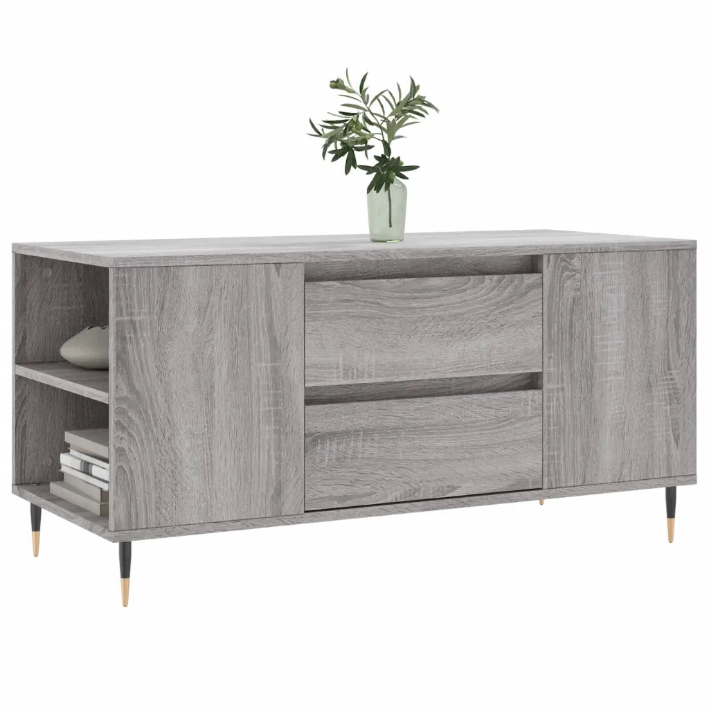 Tavolino Salotto Grigio Sonoma 102x44,5x50 cm Legno Multistratocod mxl 78567