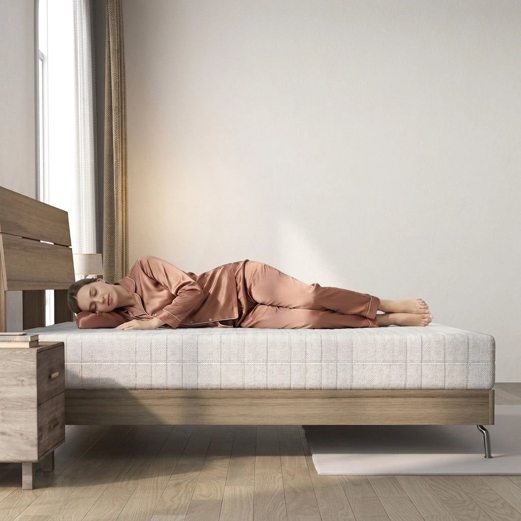 Materasso in Schiuma 140x200 cm Spessore 20 cm con Memory Foam e Rivestimento 3D Traspirante