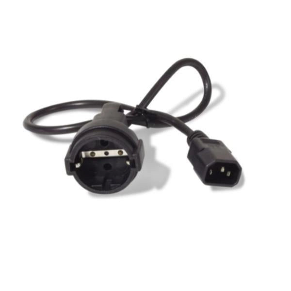 Apc ap9880 cavo di alimentazione nero 0,6 m accoppiatore c14 cee7/7