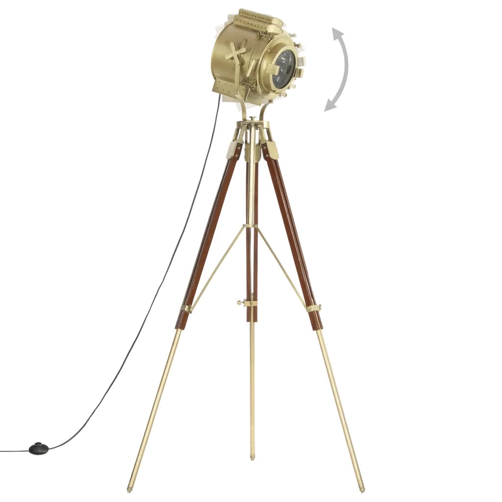 Lampada da Terra a Treppiede Legno Massello di Mango 193 cm CFW3022619