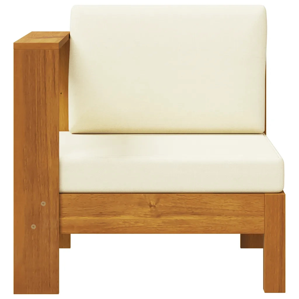 Divano Centrale con 1 Bracciolo Bianco Crema Massello d'Acacia cod mxl 76496