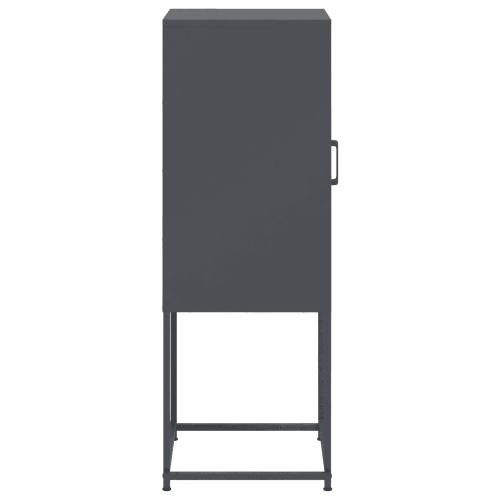 Credenza Antracite 36x39x107 cm in Acciaio 846532