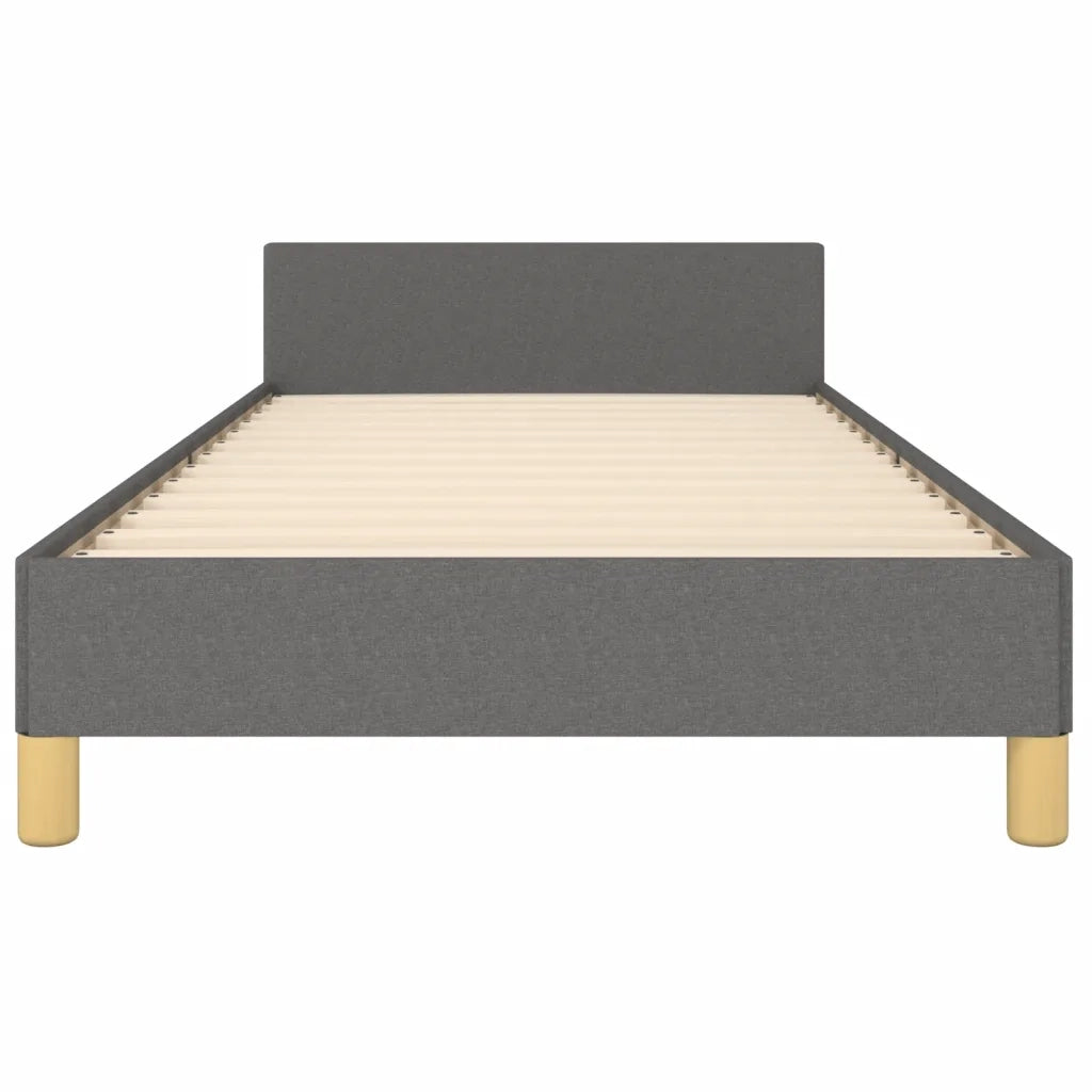 Giroletto senza Materasso Grigio Scuro 100x200 cm Tessuto 3125358