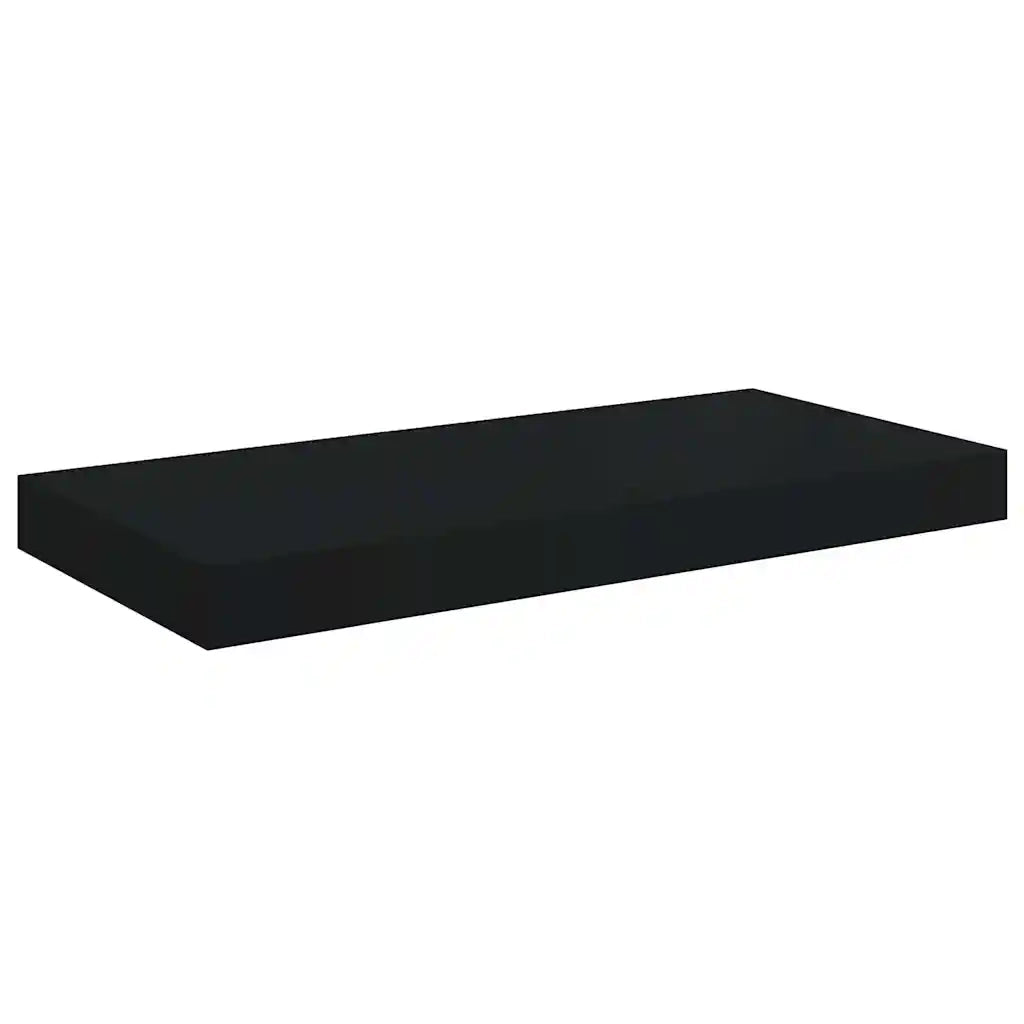 Scaffale a parete | Ripiano a parete | Mensola a parete Nero 50x23x3,8 cm in MDF