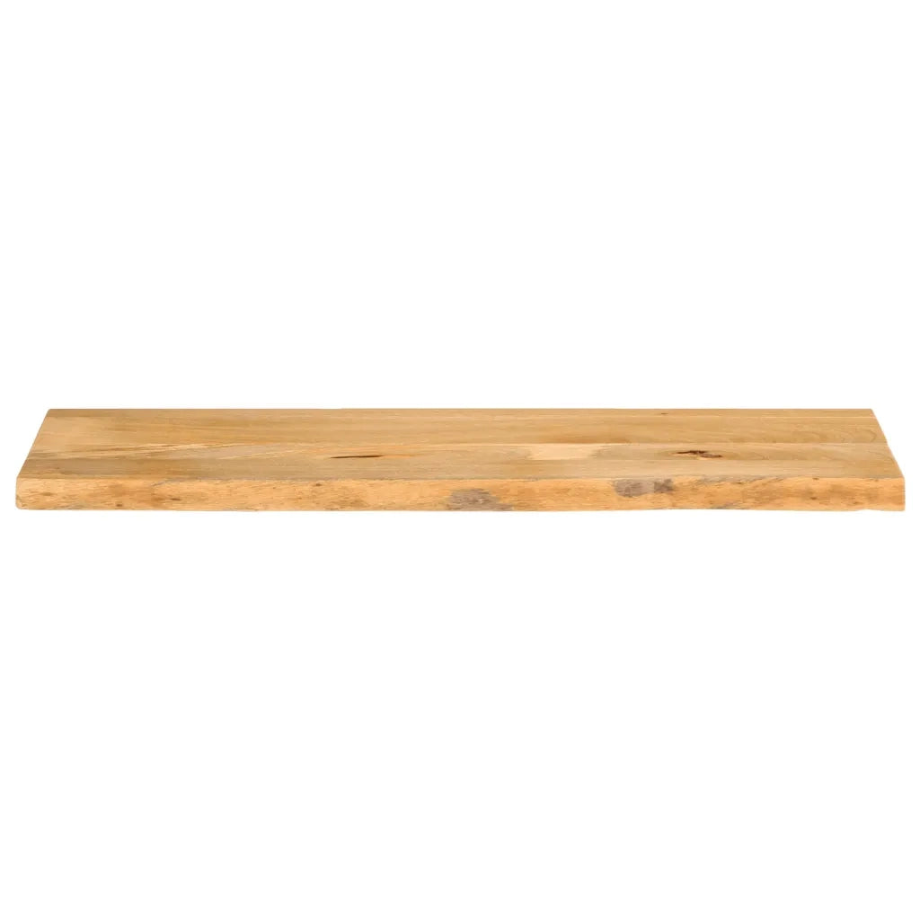 Piano Tavolo Bordi Vivi 100x40x3,8cm in Legno Massello di Mango 370492