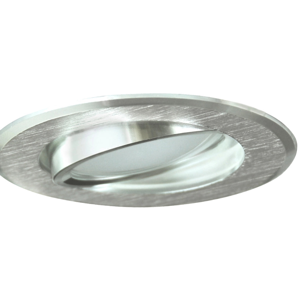 Faretto LED incasso 3pz alluminio argento GU10 Polux