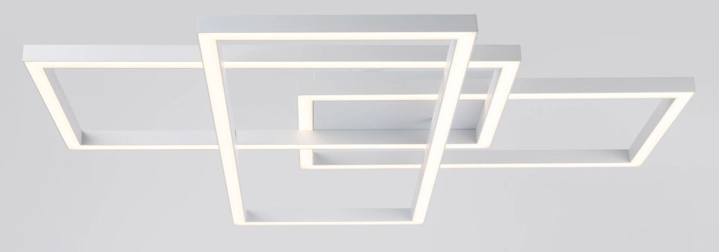 Plafoniera Modern in Metallo e Acrilico Rida Bianco