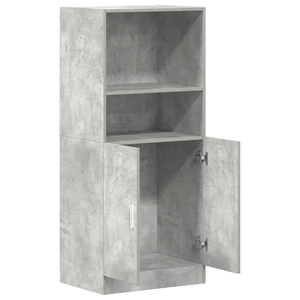 Mobile da cucina-Armadio da cucina Grigio Cemento 57x41,5x131,5 cm in Truciolato