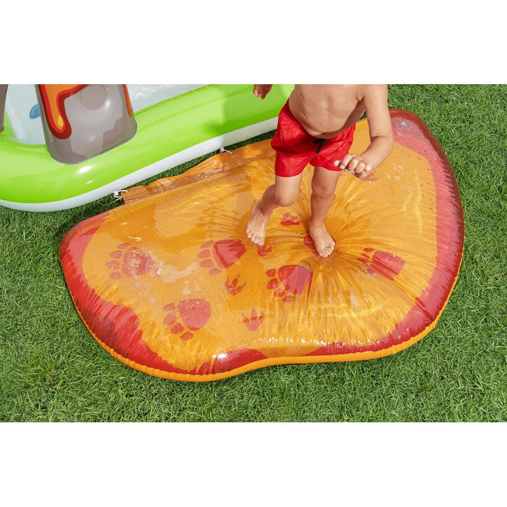 Trade Shop - Centro Parco Giochi Acquatico A Forma Di Vulcano Gonfiabile Piscina 262x188x102cm 53172 -