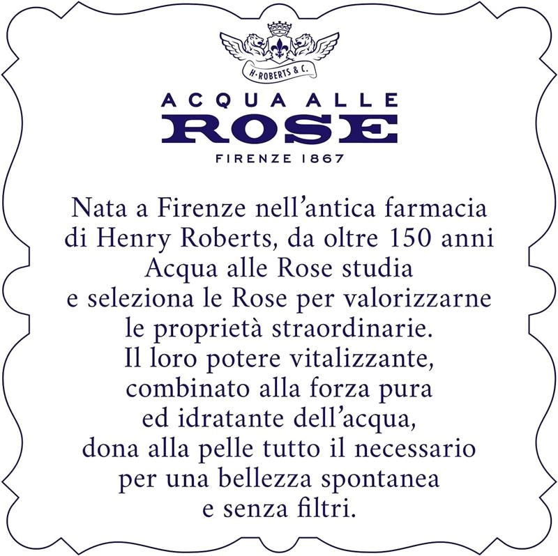 ACQUA ALLE ROSE TONICO VISO CON ACQUA DISTILLATA ALLE ROSE, 300 ML