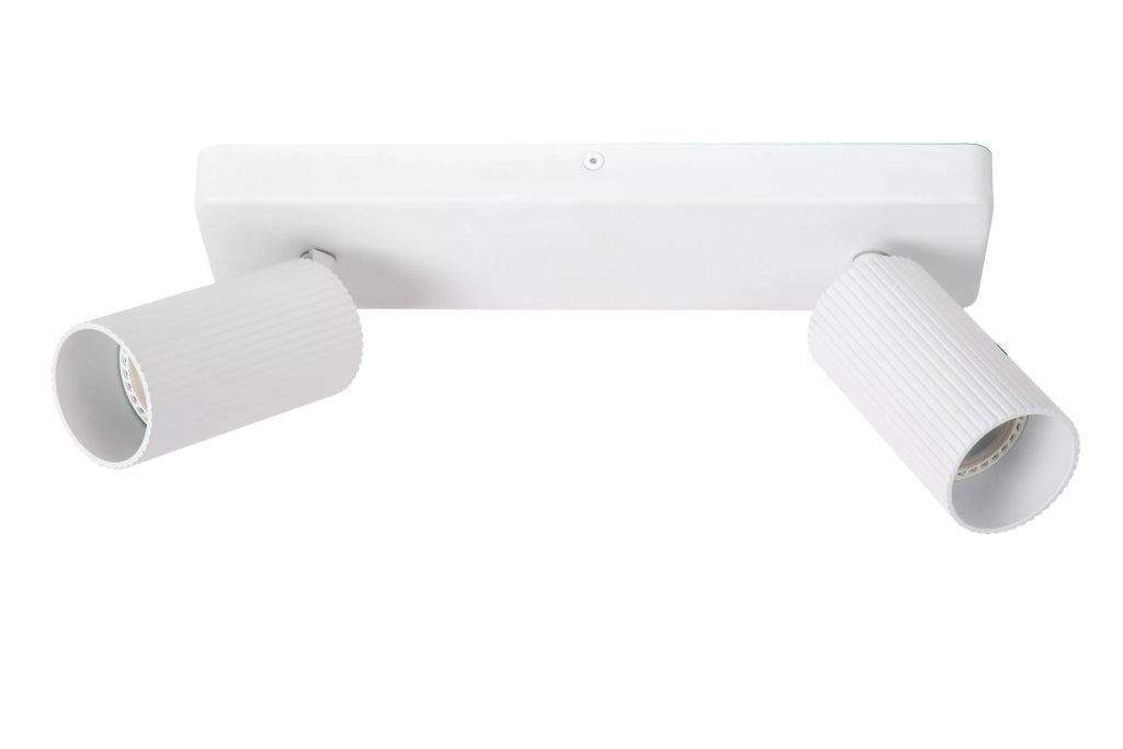 Plafoniera 2 faretti bianca Clubs GU10 2x40W Lucide