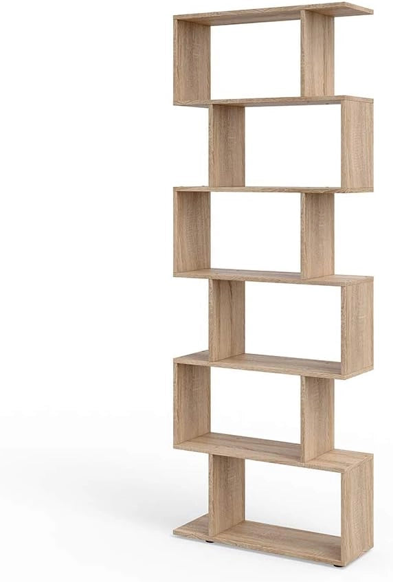 Divisorio per ambienti Levio, Grigio, 70 x 192.2 cm, per una suddivisione flessibile degli spazi in forma a Z, posizionabile su entrambi i lati
