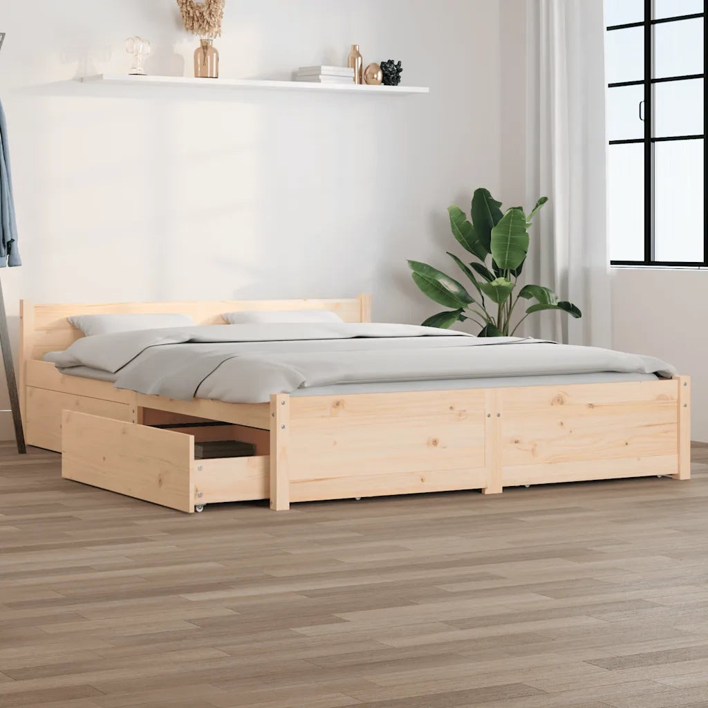 Giroletto con Cassetti-Struttura Letto con contenitore 140x200 cm 414565